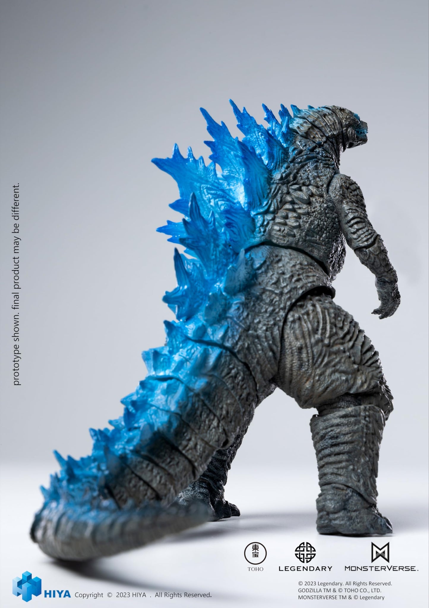 Hiya Toys Godzilla vs. Kong Heat Ray Godzilla Figure - 7" Translucent Plastic EBG0070