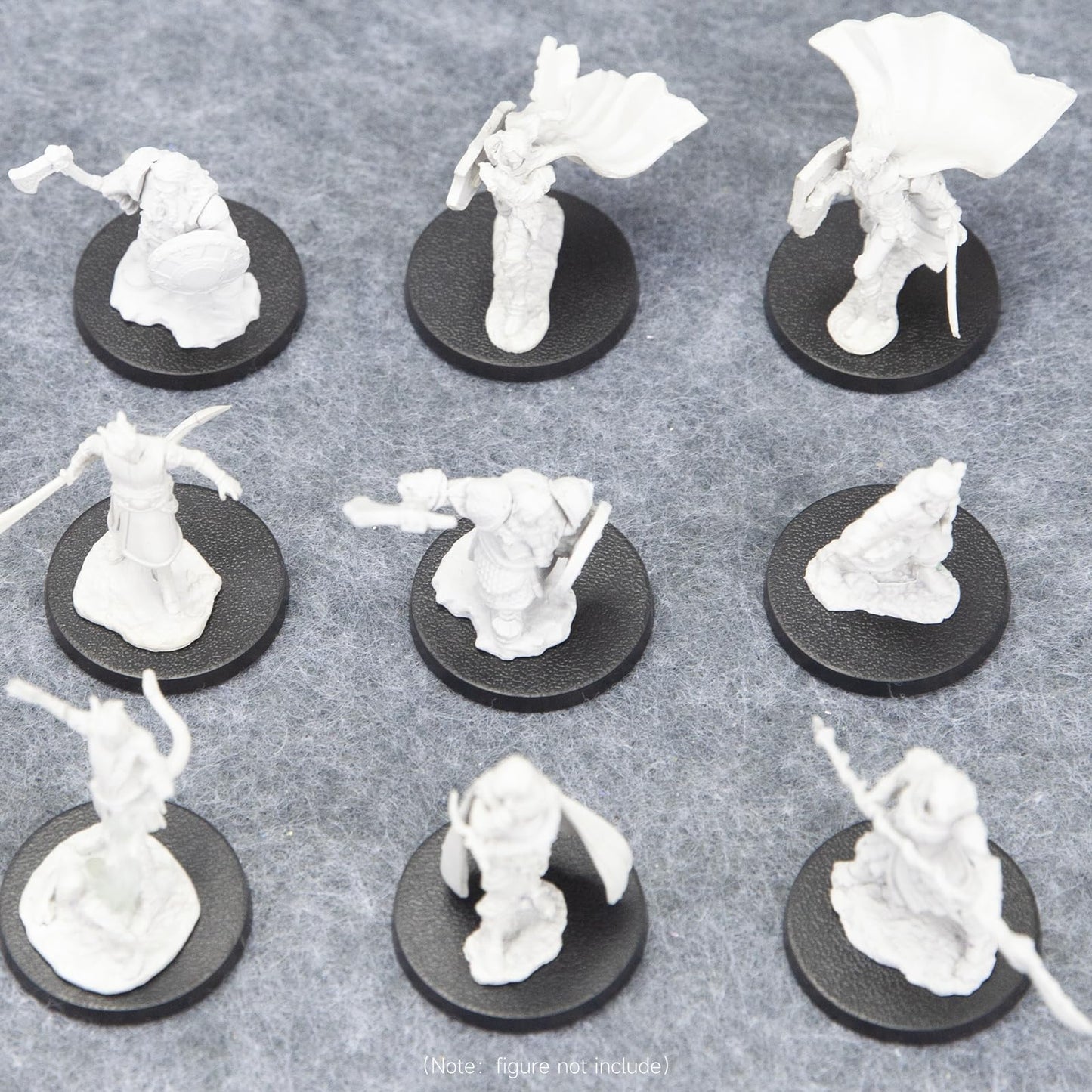 DisplayMore 100Pcs Round Plastic Model Bases 25mm for Gaming Miniatures or Wargames Role Playing Board Game Figure Toy (100PCS-2