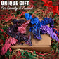 Locyfens 2 Pack 3D Printed Dragon With Wings Flying Dragon, Articulated 3D Dragon Toys, 3D Printed Crystal Wing Dragon Without D
