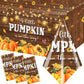 Little Pumpkin Baby Shower Decorations - 3Pcs A Little Pumpkin Is On The Way Tablecloth, Rustic Wood Fall Pumpkin Table Cover Fo