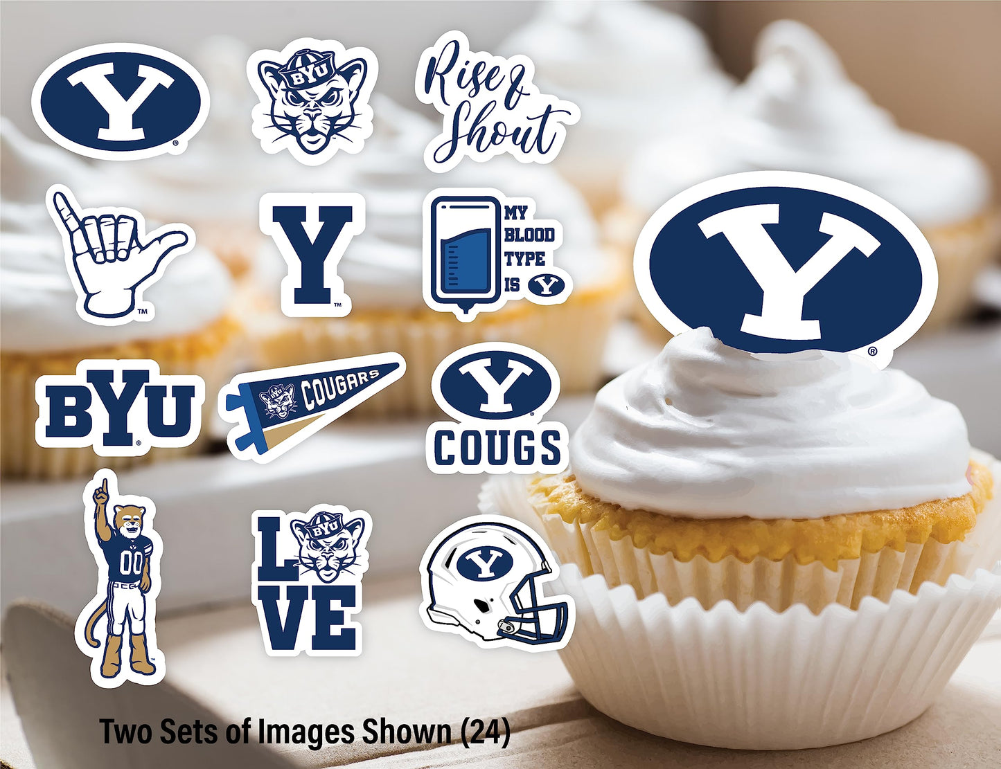 Byu Party Supplies (42 Pieces) For Byu Graduation, Tailgating And Birthday Party Decorations With Brigham Young University Couga