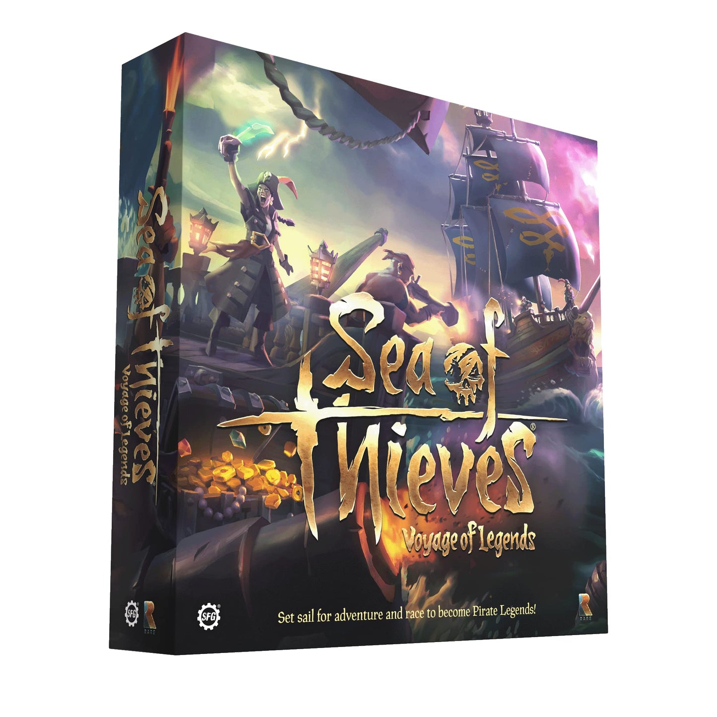 Steamforged Games Sea of Thieves Board Game - Voyage of Legends, Assorted Color, Cardboard Material, Model SFSOT-001
