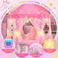 Evoionos Princess Tent For Girls, Castle Tent For Girls, Princess Castle Play Tent With Large Star Lights, Kids Tent Indoor Play