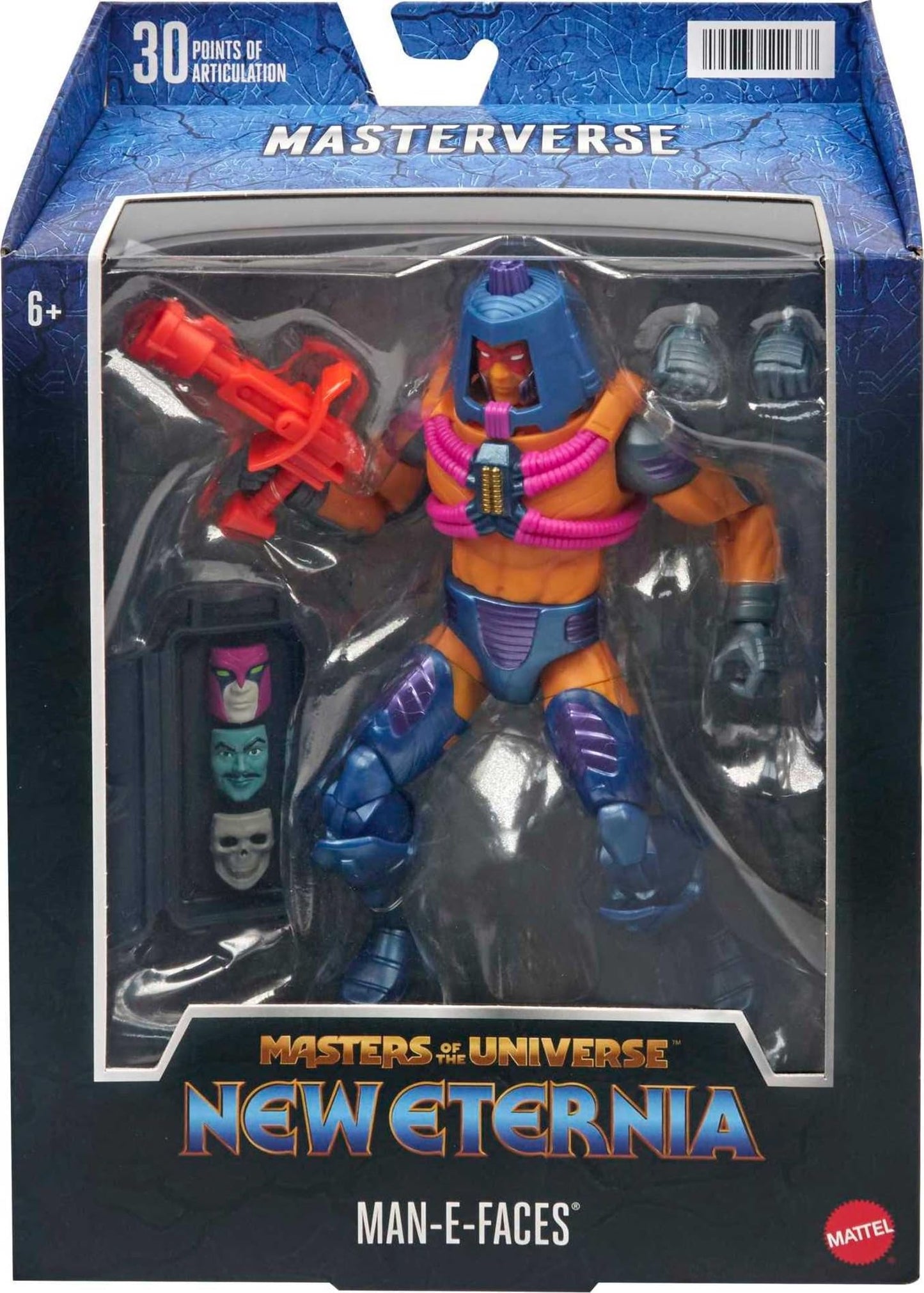 Masters Of The Universe Masterverse Action Figure, Man-E-Faces Toy Collectible With Articulation & Accessories, 7 Inch