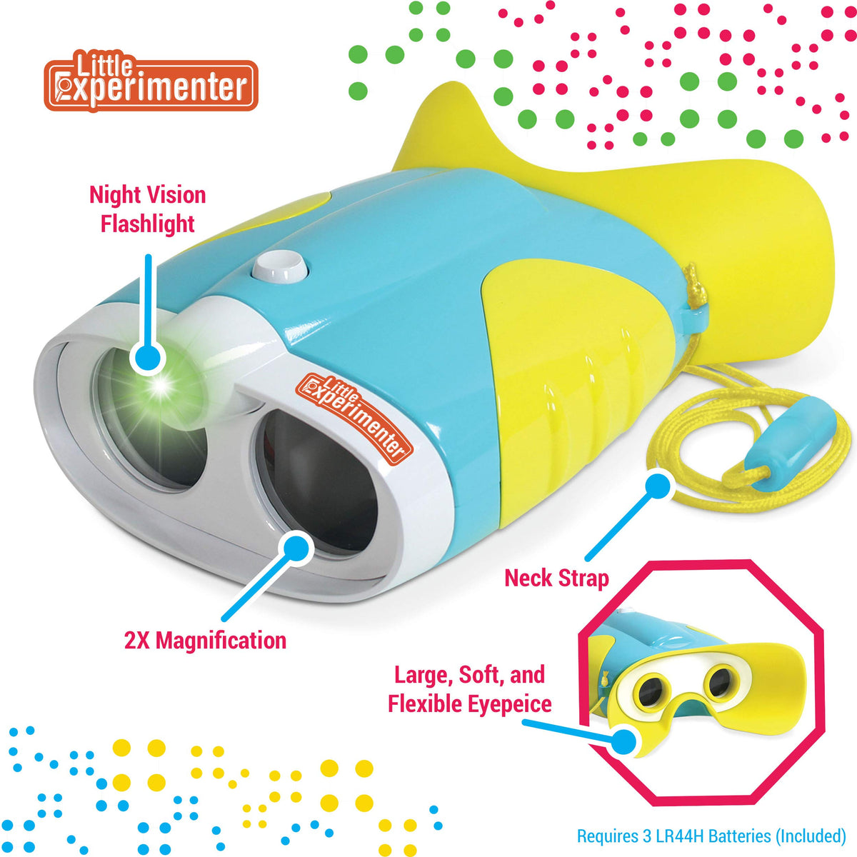 Toddler Night Vision Binoculars with Flashlight