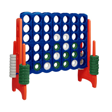 Ecr4Kids Jumbo 4-To-Score, Giant Game, Blue/Orange