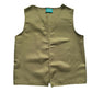 Boys Peasant Costume Vest - X-Large 10-12 - Khaki/Olive