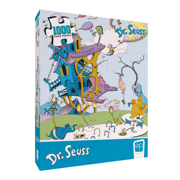 Dr. Seuss “Oh, The Places You'Ll Go” 1000 Piece Jigsaw Puzzle | Collectible Puzzle Featuring Book Cover Artwork | Officially-Licensed Dr. Seuss Puzzle & Merchandise