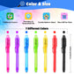 Giftinbox Invisible Ink Pen, 28Pcs Spy Pen With Uv Light For Kids, Birthday Party Favors For Kids 4-8 8-12, Classroom Prize For Students Magic Marker For Secret Message