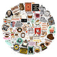 Bulbacraft 100Pcs Funny Coffee Stickers For Planner, Coffee Funny Quote Decals For Laptop, Scrapbook & Water Bottles, Funny Coff