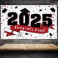 LASKYER 2025 Congrats Grad Graduation Party Decorations - Class of 2025 Large Hanging Photoprop Backdrop Banner,2025 Gard Sign D