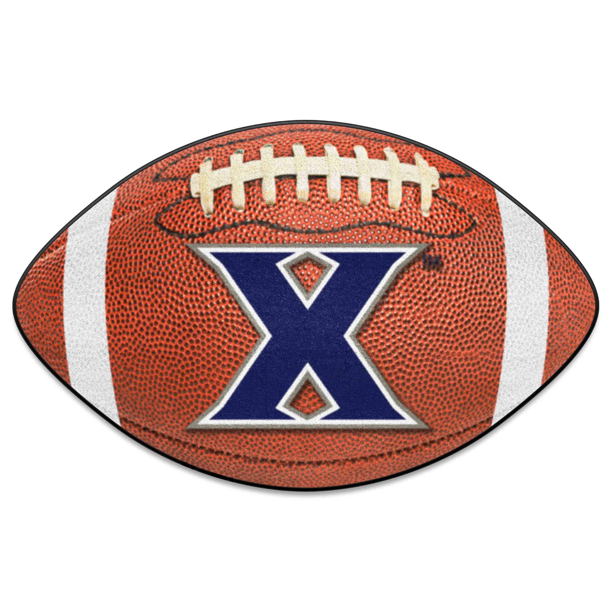 FANMATS 4733 Xavier Musketeers Football Rug - 20.5in. x 32.5in. | Sports Fan Home Decor Rug and Tailgating Mat