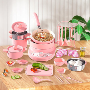 Cicicooie Kid Cooking Sets Real Junior Easy Montessori Mini Kitchen Safe Tools, Real Food Making For Children 8-12 Girls Beginne
