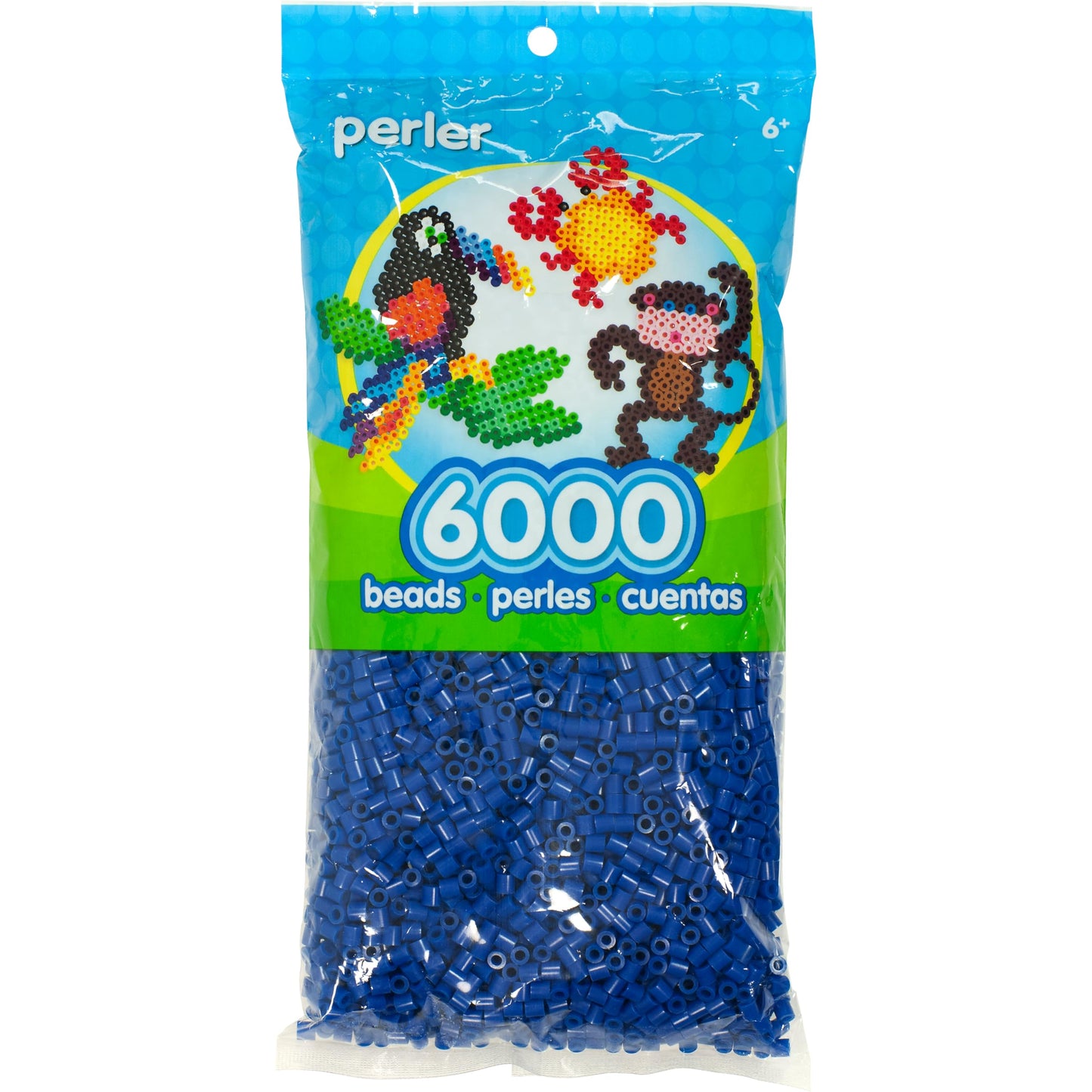 Perler Beads Fuse Beads for Crafts, 6000pcs, Dark Blue