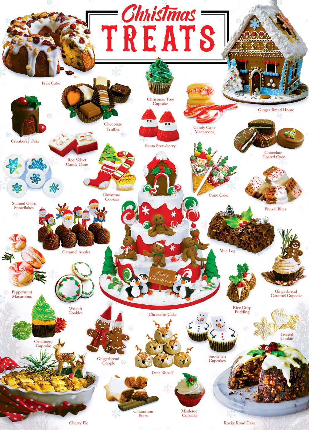 MasterPieces 1000 Piece Jigsaw Puzzle - Christmas Treats - 19.25"x26.75" - Team Color - Model 72257