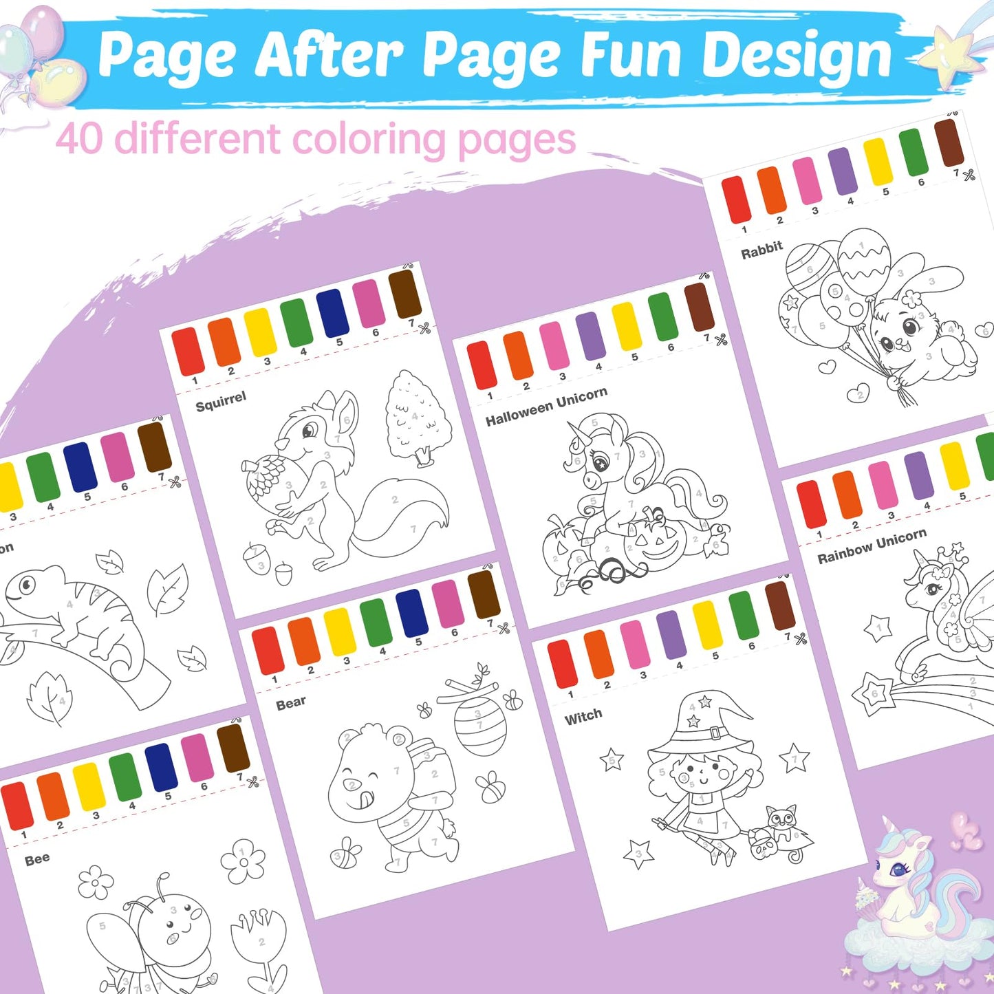 FEREDO KIDS Watercolor Paint Sets for Kid: 2 Pack Water Painting Coloring Book for Toddlers 4-8 Years Old, No Mess Arts and Craf