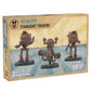 Modiphius Entertainment: Fallout: Wasteland Warfare - Robots: Starlight Theatre Staff -3 Figures, 32Mm Unpainted Resin Rpg Miniatures, Nuka World Wave