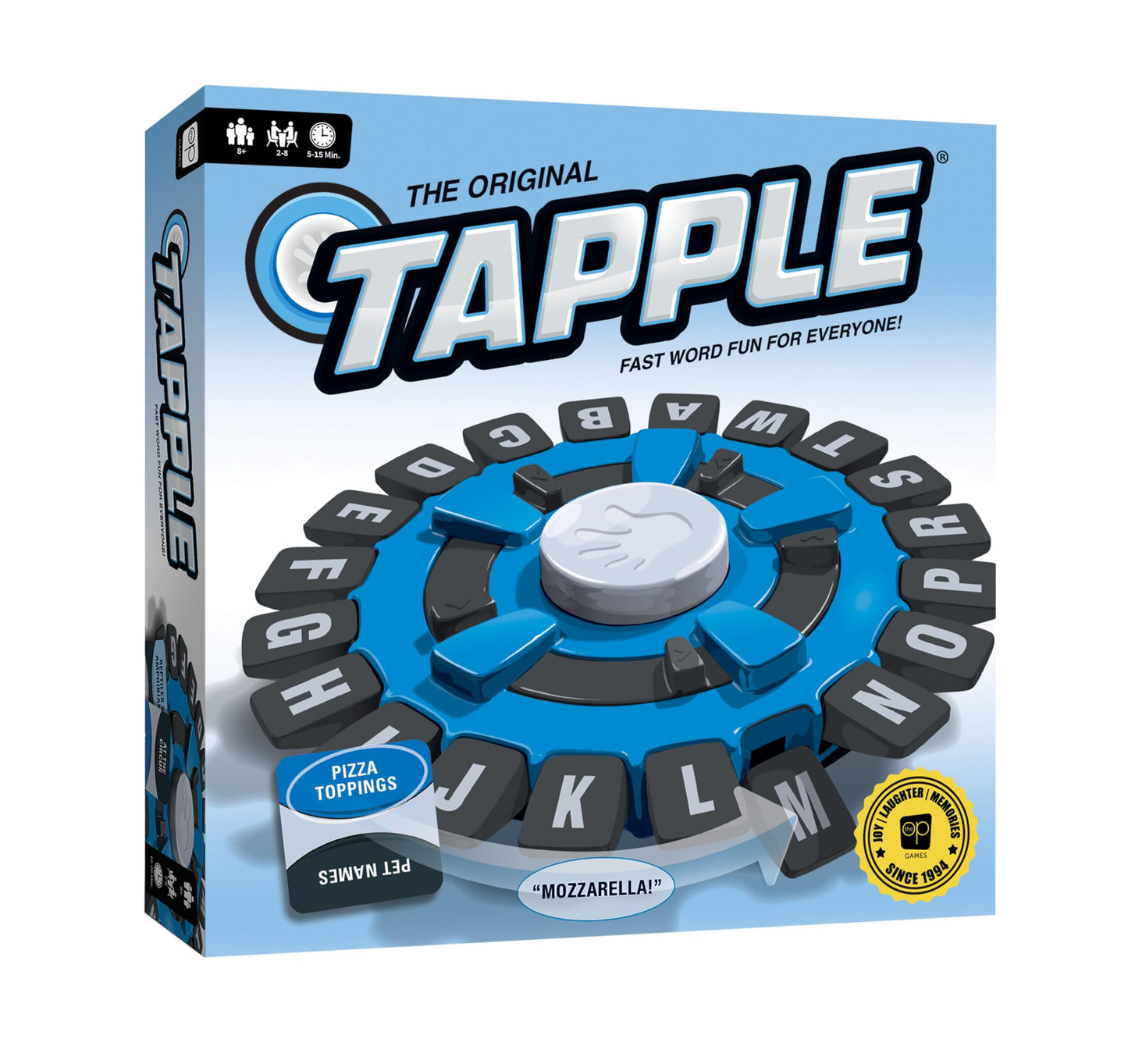 Usaopoly Tapple Word Game | Fast-Paced Family Board Game | Choose A Category & Race Against The Timer To Be The Last Player | Le