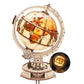 Rokr 3D Wooden Puzzles For Adults Illuminated Globe With Stand 180Pcs 3D Puzzles Built-In Led Model Kit Hobby Gifts For Adults/Teens Home Decor