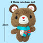 Krafun Teddy Bear Animal Sewing Kit For Kids Beginner My First Art & Craft, Includes Teddy Doll Stuffed Doll, Instructions & Plush Felt Materials For Learn To Sew, Embroidery, Age 7 8 9 10 11 12