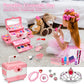 Kids Makeup Kit for Girl - Little Girls Makeup Set Toy, Girls Makeup Kit for Kids, Pretend Play Makeup Vanities for Toddlers Chi
