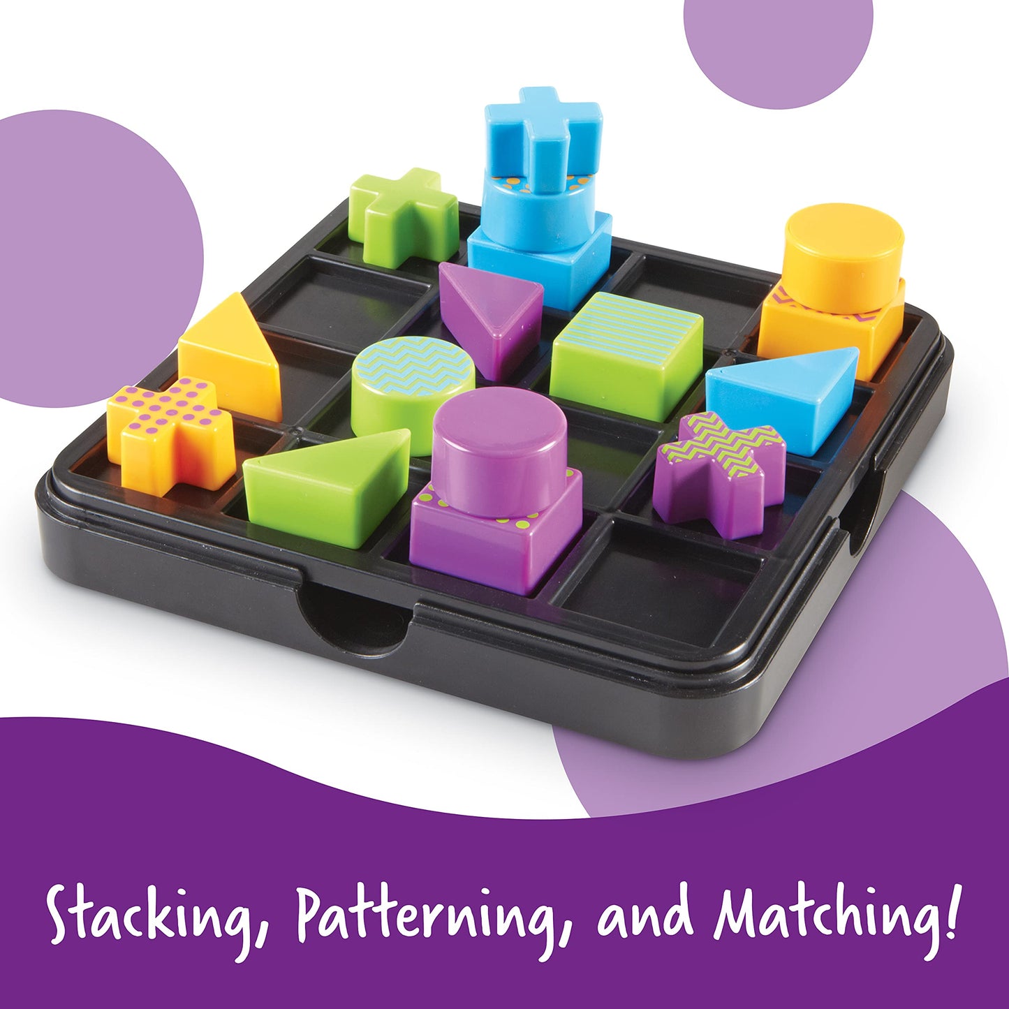 Learning Resources Mental Blox Go!, STEM, 30 Portable Problem Solving and Imaginative Games & Puzzles, Ages 5+, multi-color