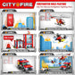 City Fire Station Building Blocks Set With Fire Truck, Fire Rescue Helicopter,Drone & Fire Engine Toys,Fire Command Center Playset, Firefighters Roleplay Toy Gifts For Kids Boys Girls Ages 6+(744Pcs)