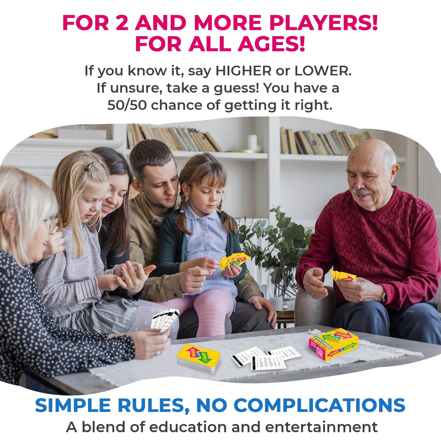 Quokka Board Game For Kids - Family Card Game For Kids And Adults - Higher Or Lower | Guess Fun Questions | Easy To Learn | 2 + Players - Challenge Game For Family Night