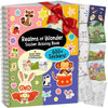 ArtCreativity Sticker Activity Book for Girls - 600+ Stickers, 12 Creative Scenes & Coloring Pages - Screen-Free Travel Activity