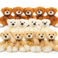 Morismos 14 Packs Bulk Teddy Bears, Small Teddy Bear Bulk Plush, Stuffed Bears Bundle For Girls Centerpiece Baby Shower 14In