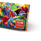 Crocodile Creek 100-Piece Jigsaw Puzzle For Kids Ages 5 And Up - Fun And Educational Table Or Floor Holographic Foil Puzzle - Heavy-Duty Box For Storage - Dinosaur World - 24' X 18' Finished