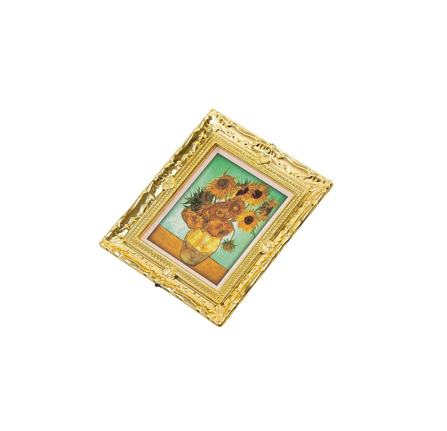 Neakomuki Dollhouse Accessories 1:12 Miniatures Art Painting Picture Frame in Antique Gilt Gold Frames for Dollhouse Fairy Garde