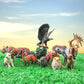BRETOYIN Forest Animals Figures Playset 10PCS Woodland Animal Figurines Toys Set Plastic Animals Figure Tiger Figurine Wolf Figu