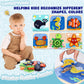 Lovestown 6Pcs Wooden Toddler Puzzles, Wooden Sea Animal Puzzles Montessori Jigsaw Puzzles Preschool Toy Gift For Kids Educational Developmental Toys