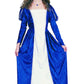 Medieval Queen - Blue/White Small Costume