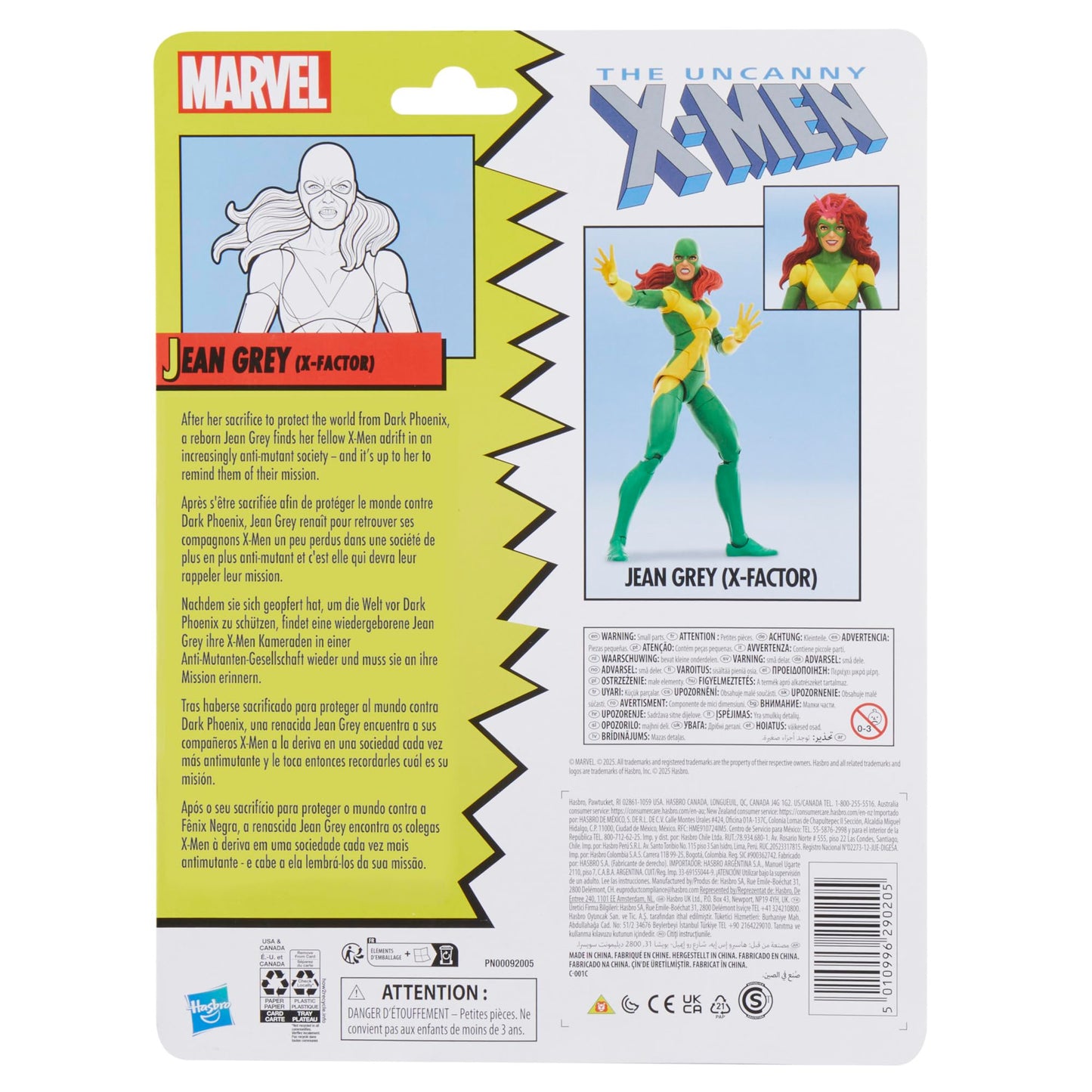 Marvel Legends Series  Jean Grey (X-Factor)  Comics  Collectible Figure (6)