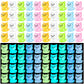 HFAYDZSW 40Pcs Luminous Mini Resin Cat, Miniature Cat, Glow in The Dark Tiny Cat Ornament for Garden Landscape Aquarium Dollhous