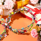 Yunsailing 64 Pcs Light up Flower Headband LED Hair Crown Girl Headpiece Luminous Tiara Glowing Floral Headdress for Mardi Gras