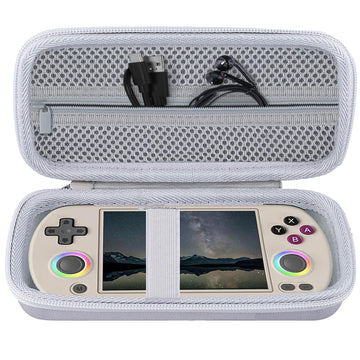 Khanka Hard Travel Case Replacement For Rg40Xx H Retro Handheld Game Console,Case Only. (White)