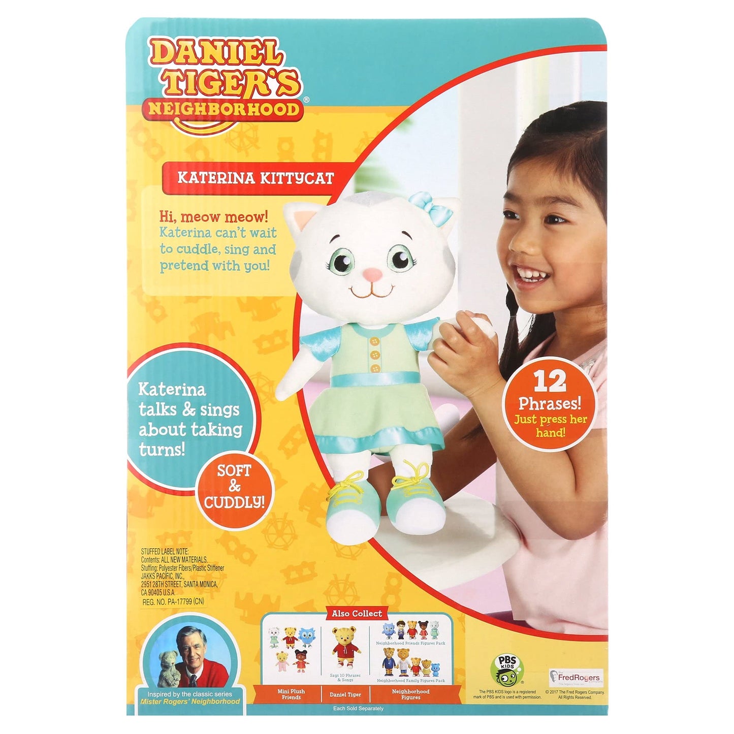 Daniel Tiger'S Neighborhood Friend Katerina Kittycat Plush, 12 Inches