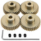 ShareGoo 7075 Aluminum Alloy 48P 3.175mm Pinion Gear Sets 32T 33T 34T 35T Motor Gears Fit 3.175mm (1/8-Inch) Shaft Compatible wi