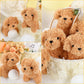 Sosation 20 Pcs Mini Plush Stuffed Puppy Bulk Easter Party Favor Gift Dog Party Gift Toy Soft Plush Dog For Kids Graduation Goodie Bag Fillers Baby Shower Birthday Carnival Prize(Light Brown)