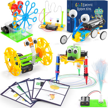 Build A Robot Kit For Kids 8-12, Stem Robotics Building Kits Electronic Robotic Projects Science Experiments, Steam Toys For Boys Girls Engineering Activities Diy Coding Robots 6 7 8 + Year Old