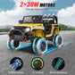 Hikole Battery Operated Car For Kids With Parent Remote Control, 12V Electric Ride On Cars W/Led Lights, Wireless Music, Safety