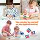 Helsort Travel Tangram Puzzle - Magnetic Puzzle Book For Road Trips, Stem Jigsaw Game With 3 Tangram Sets, Patterns Solutions -