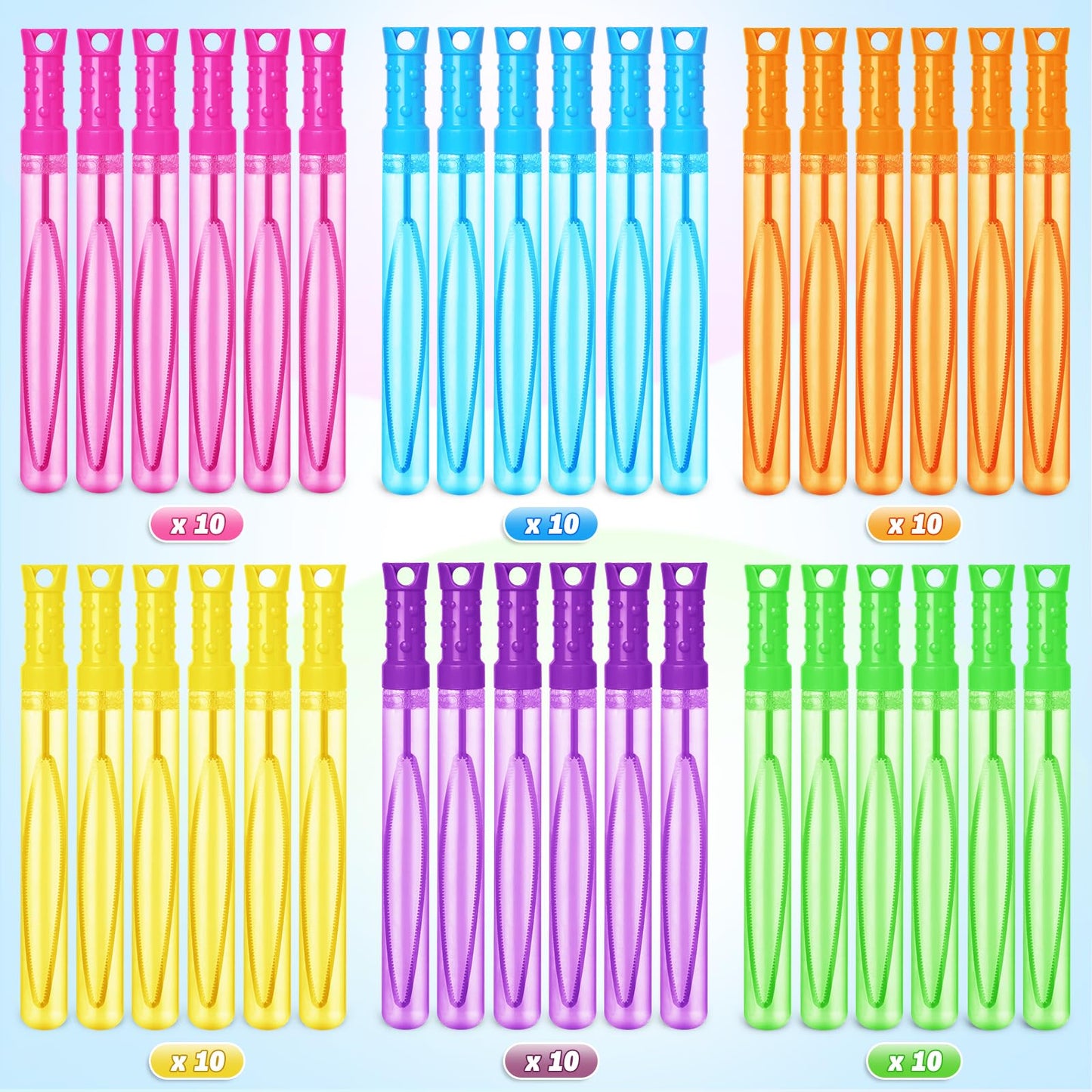 Springflower Bubble Wand, 60 Pcs Bubble Wands Bulk, Summer Toys Outdoor Activity Supply,Bubble Party Favors For Kids, Birthday,