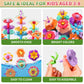 Garbo Star Girl Toys For 2 3 4 5 6 Year Old Girls Birthday Gift, Flower Garden Building Toys Set For Girls Toddlers Kids Ages 3-