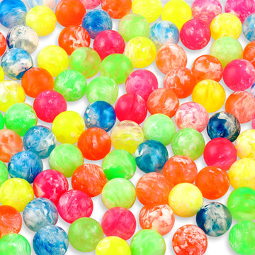 Sumind 100 Pcs Small Bouncy Balls In Bulk Rubber High Bouncing Balls For Birthday Party Favors Gift Game Prizes Vending Machines Fillers Outdoor Activities(0.78 Inch)