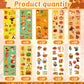 FEBSNOW 100 Sheets Fall Stickers for Kids, Over 1000pcs Assorted Autumn Stickers Thanksgiving Stickers Maple Leaf Stickers for A