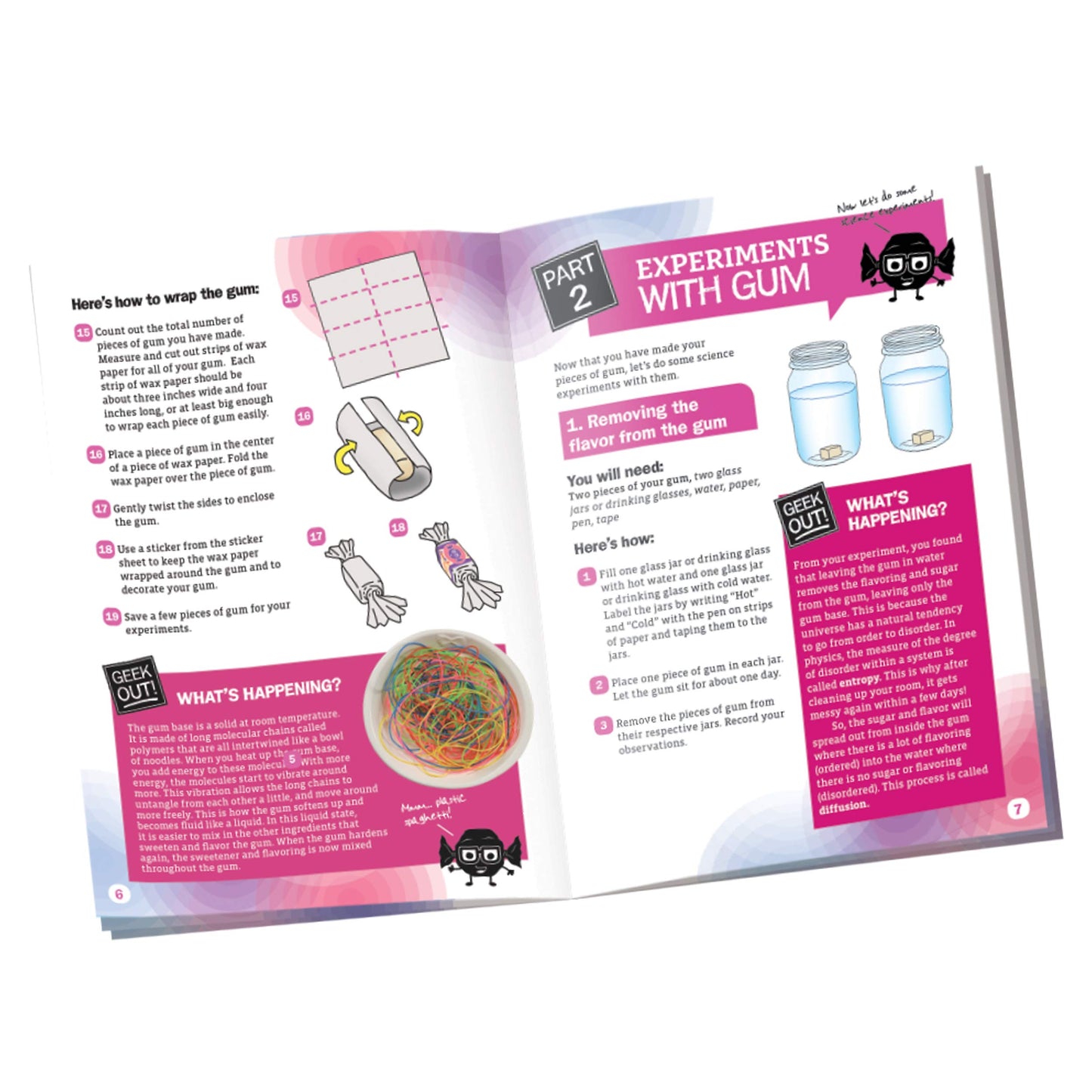 Thames & Kosmos Bubble Gum Lab Kit | STEM Experiment | Make Bubble Gum in 3 Flavors | Small | Multicolor | Model 550029